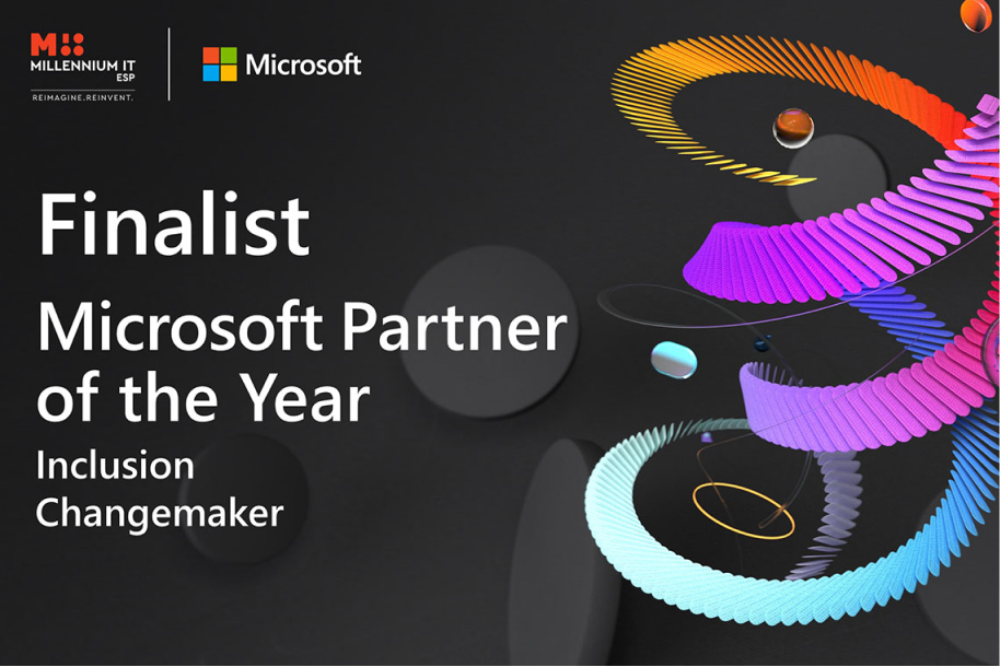 MillenniumIT ESP recognized as a finalist of 2021 Microsoft Inclusion Changemaker Partner of the Year