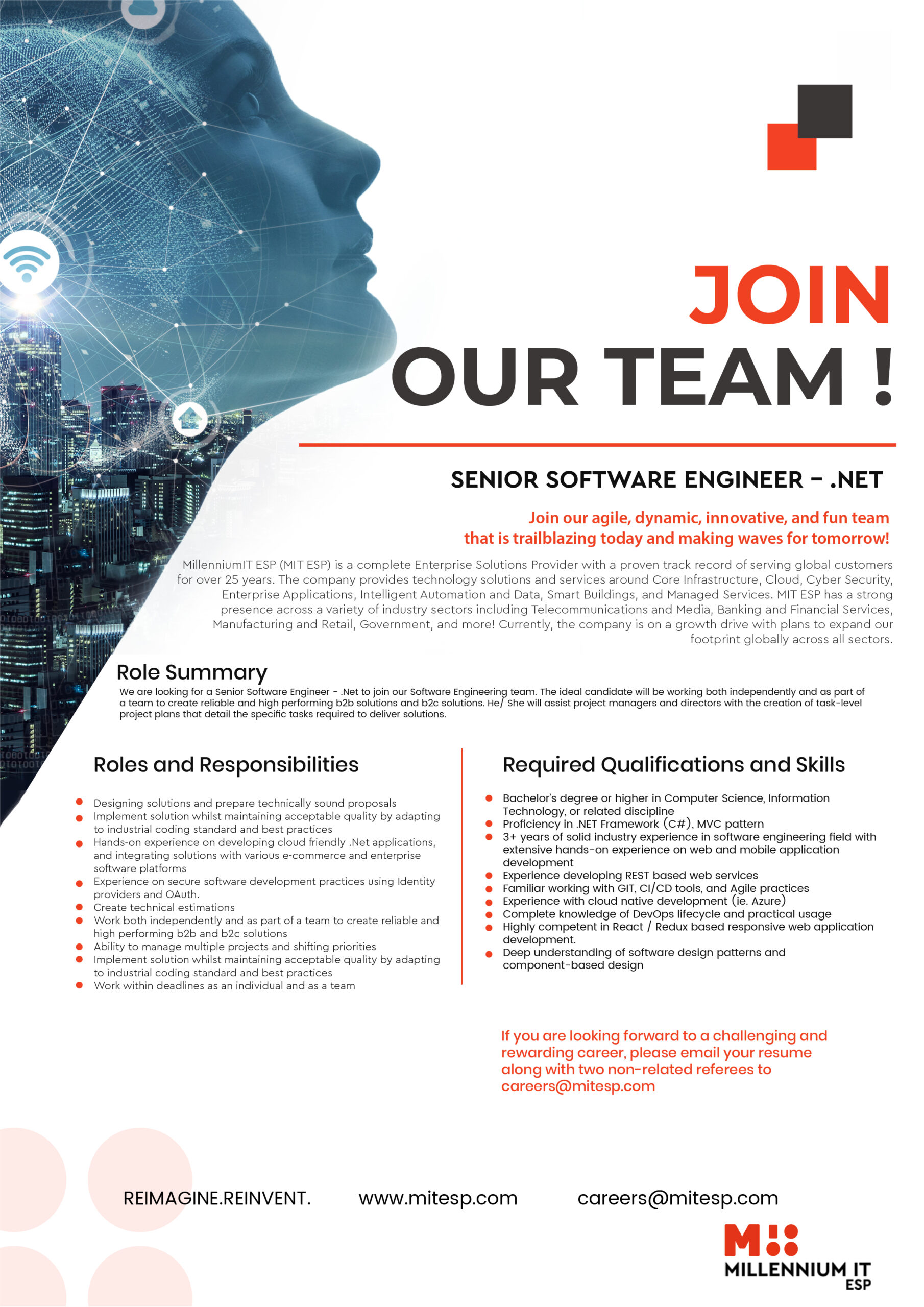 Senior Software Engineer - .Net - JD Image